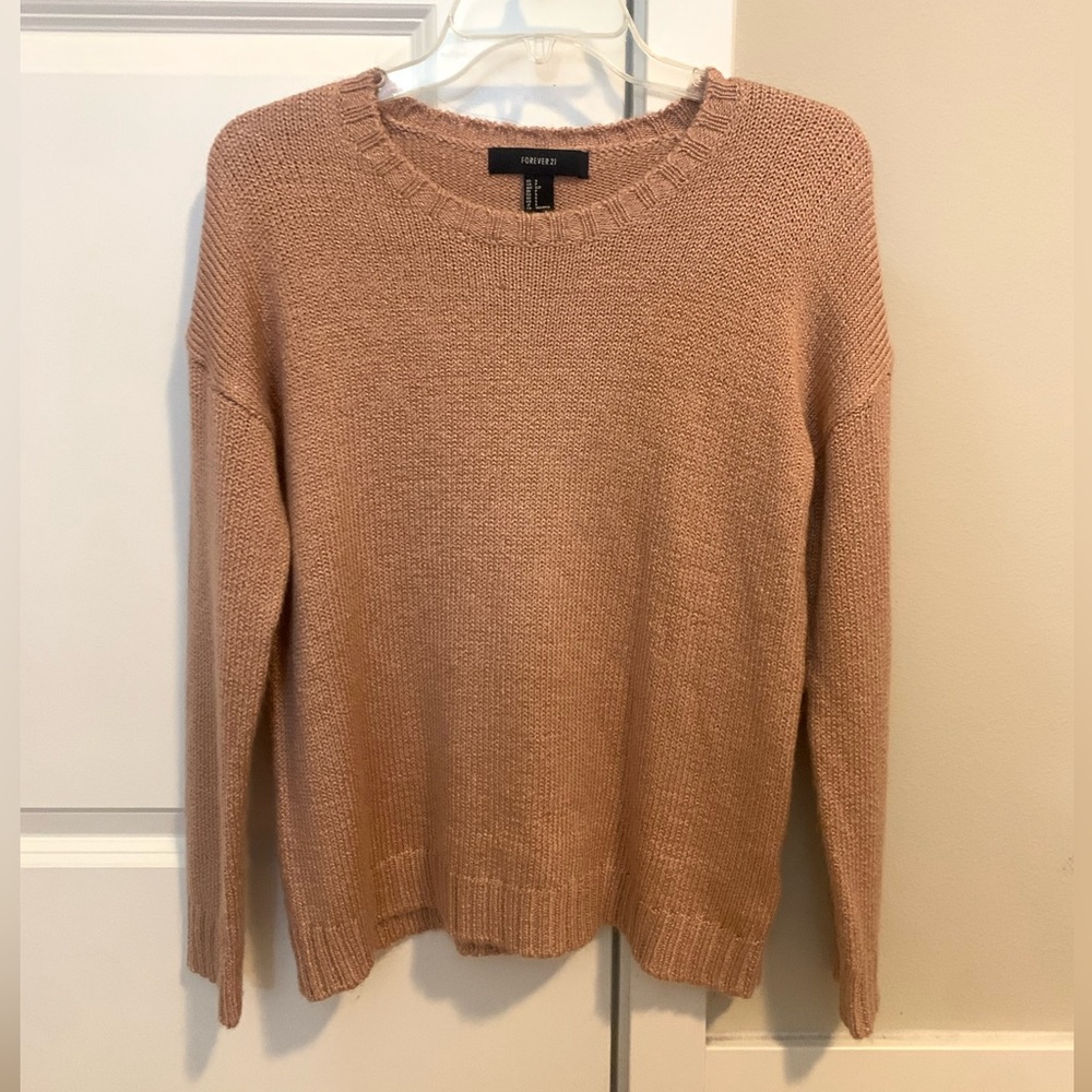 Forever 21 Pink Knit Sweater Pullover